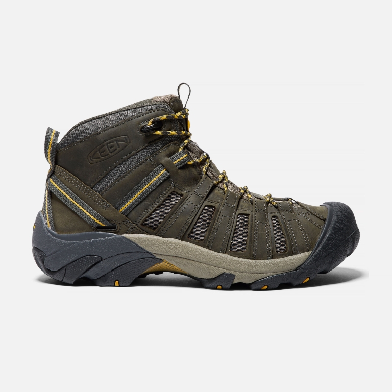 Keen Voyageur Mid Shoes - Men's Brown Olive Footwear